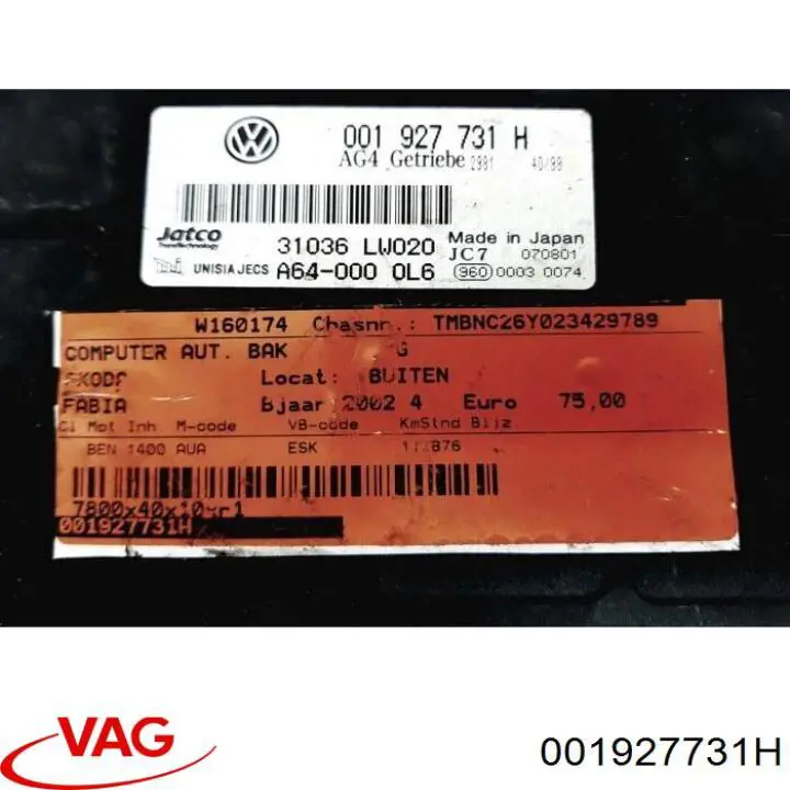 001927731H VAG 