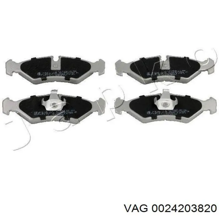 Задні гальмівні колодки VAG 0024203820 ціна, від 15.80 USD