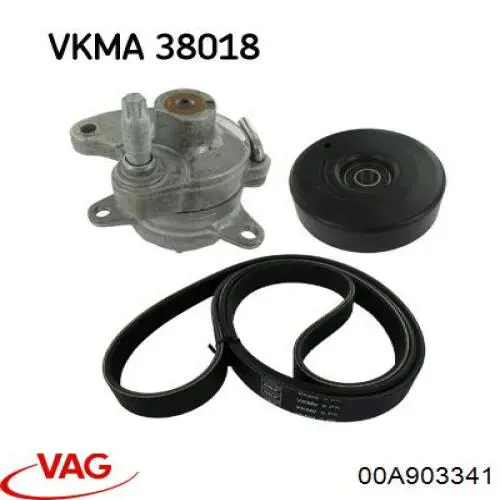 Купити 00A903341 VAG Натяжний ролик