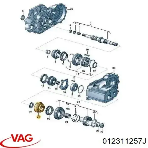  VAG 012311257J ціна, від 27.87 USD