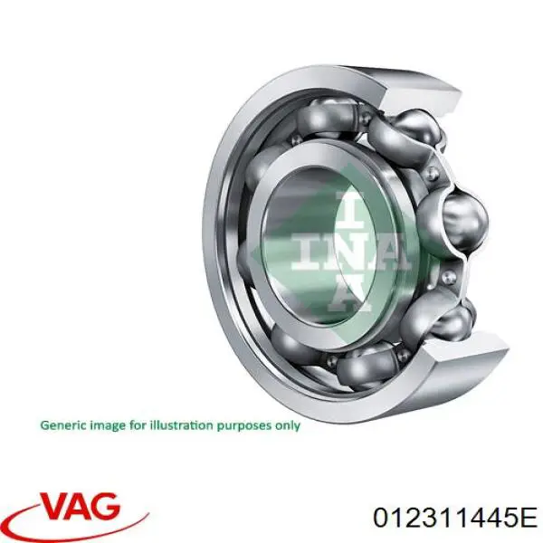 Підшипник первинного валу коробки VAG 012311445E ціна, від 52.28 USD