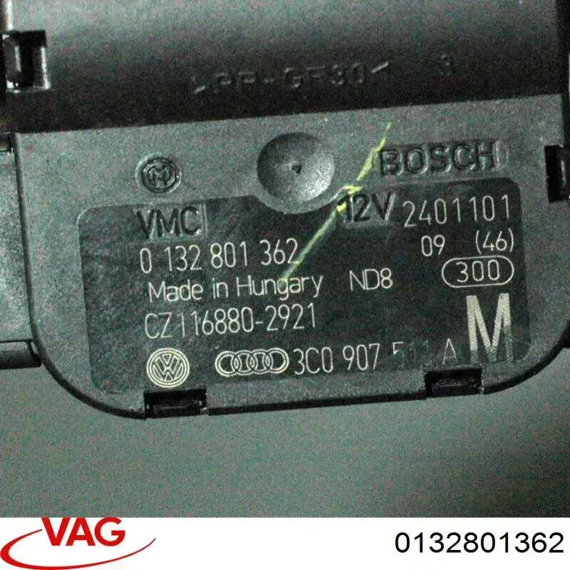 Привід системи автоматичного управління обігрівачем VAG 0132801362