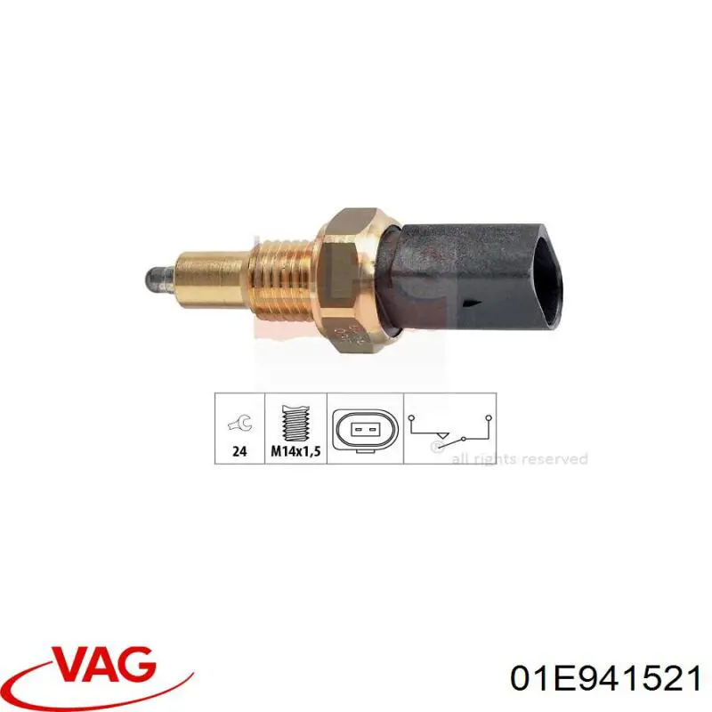 Купити 01E941521 VAG Вмикач ліхтарів заднього ходу
