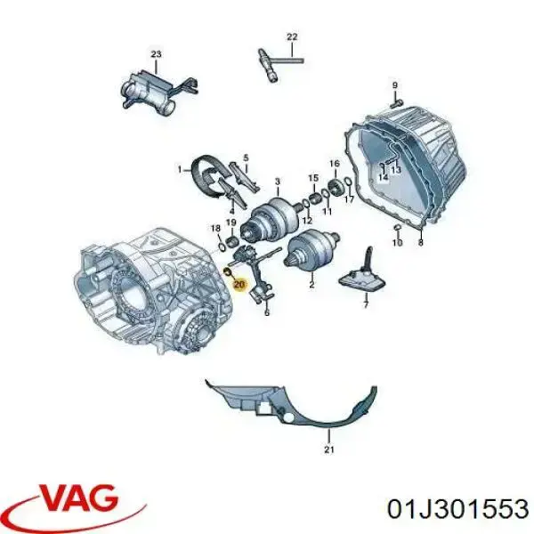  VAG 01J301553 ціна, від 16.31 USD