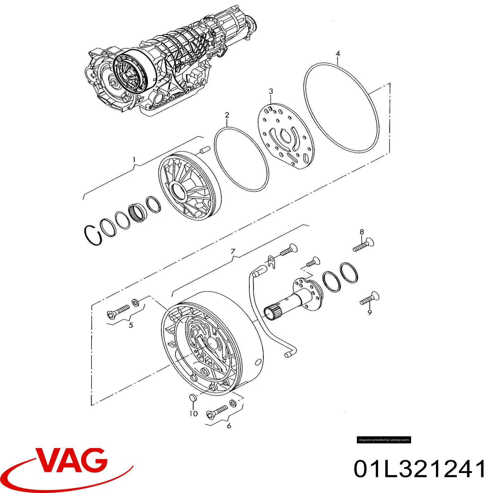 01L321241 VAG Насос масляний ГМП