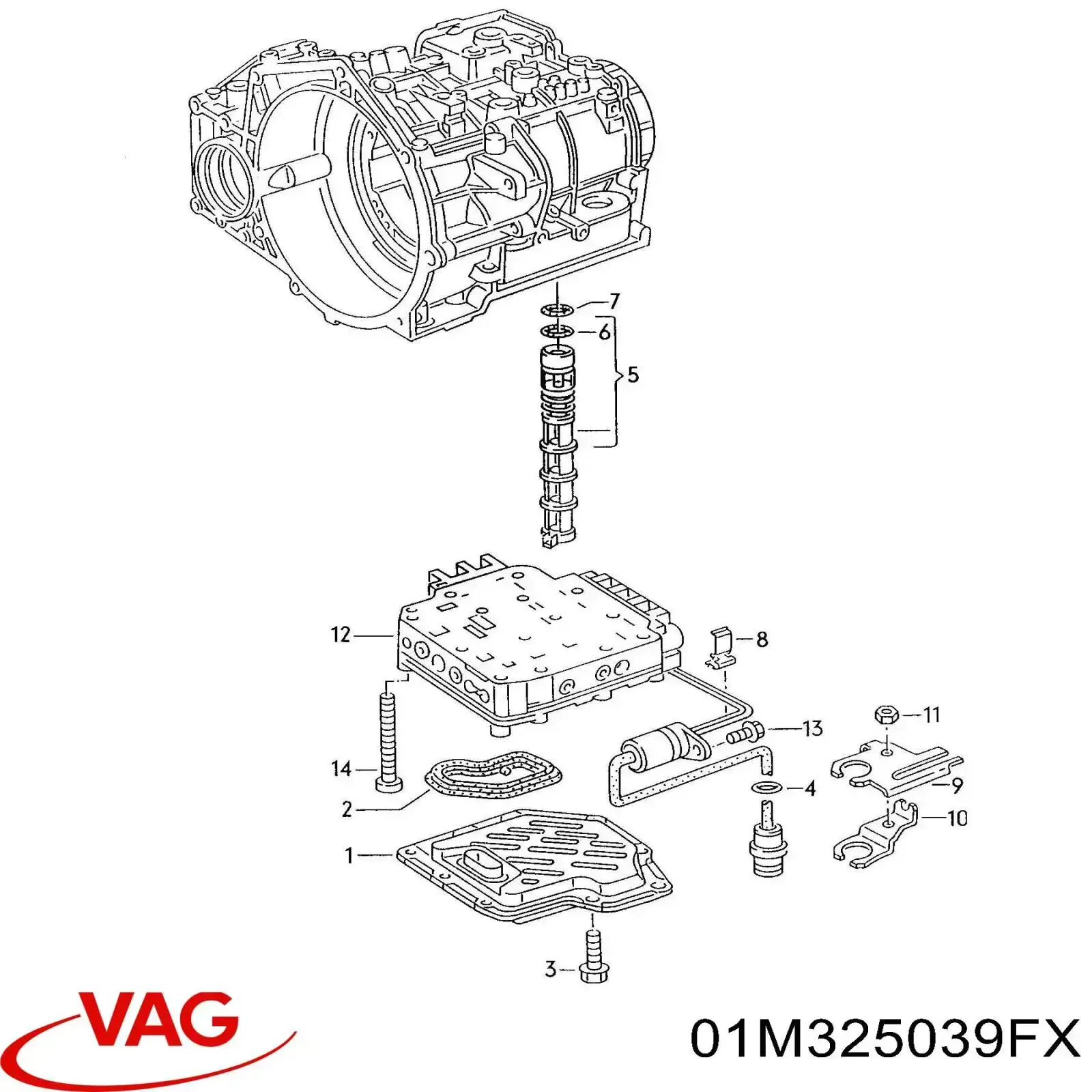 01M325039F VAG Модуль коробки автомат