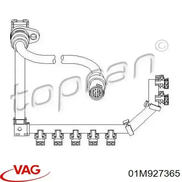 Джгут дротів АКПП VAG 01M927365 ціна, від 61.15 USD