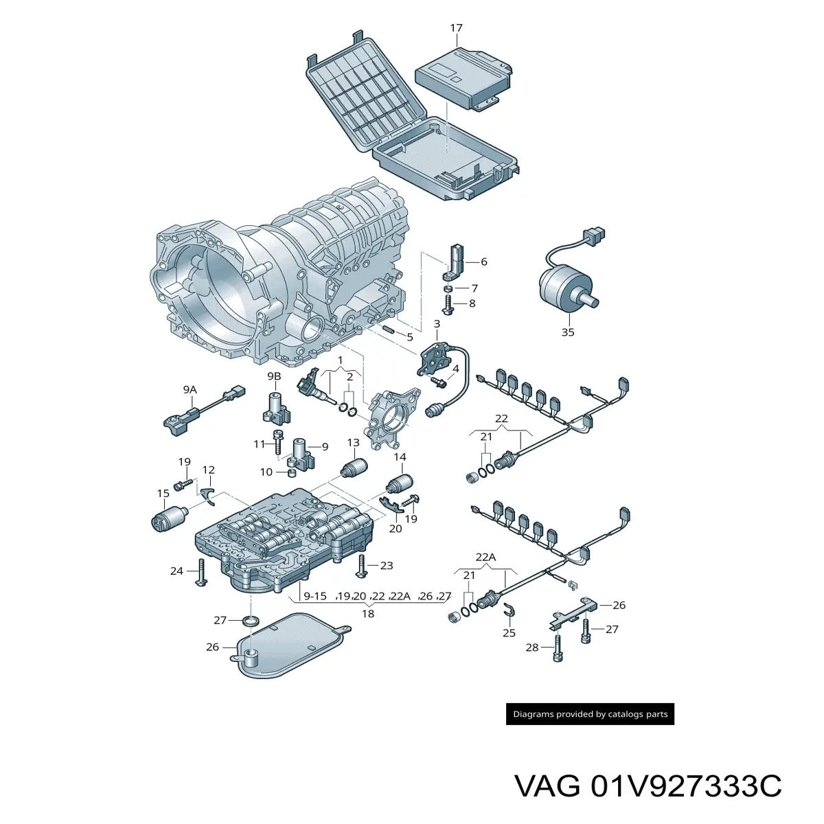 Регулятор тиску масла АКПП Volkswagen Passat (B5, 3B6) (Фольцваген Пассат)