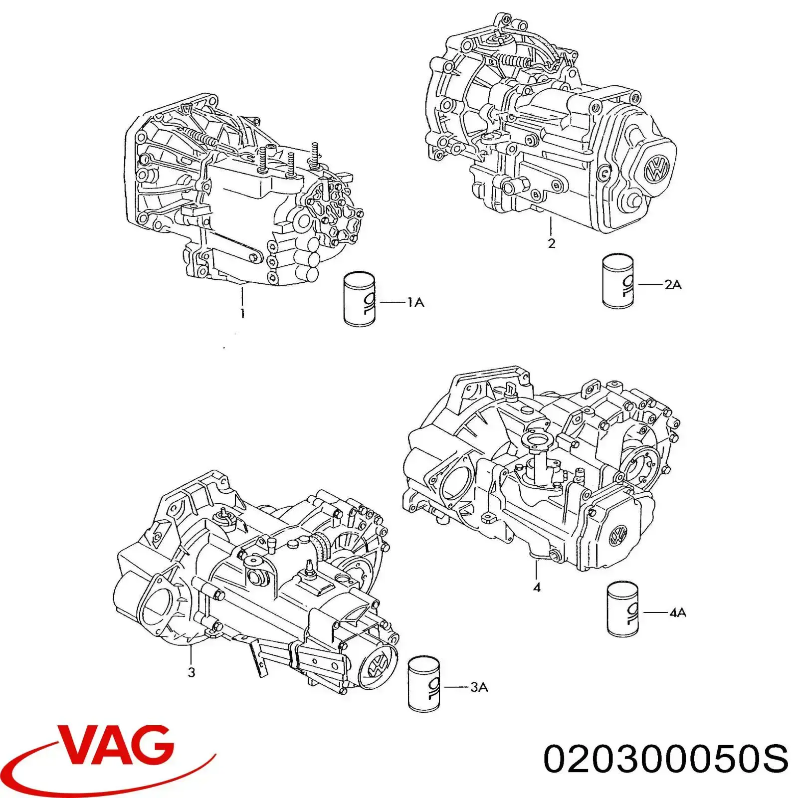 МКП в зборі VAG 020300050S ціна, від 254.81 USD