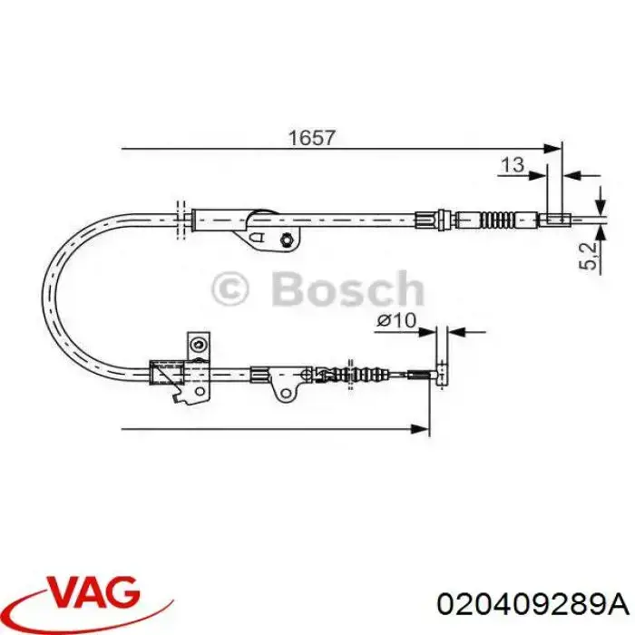 Купити 020409289A VAG Заглушка задньої кришки КПП