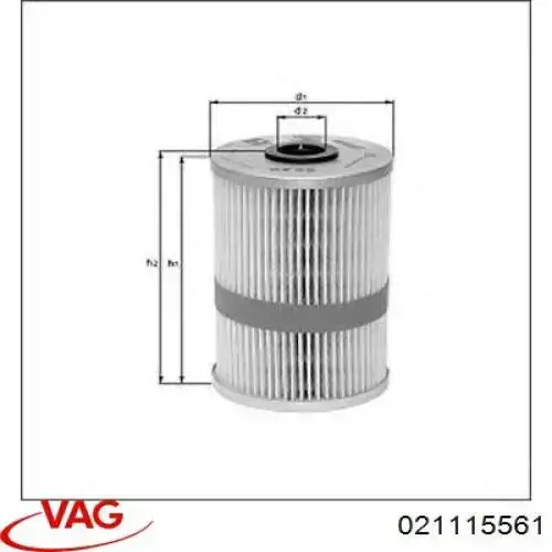 Масляний фільтр двигуна VAG 021115561 ціна, від 11.20 USD