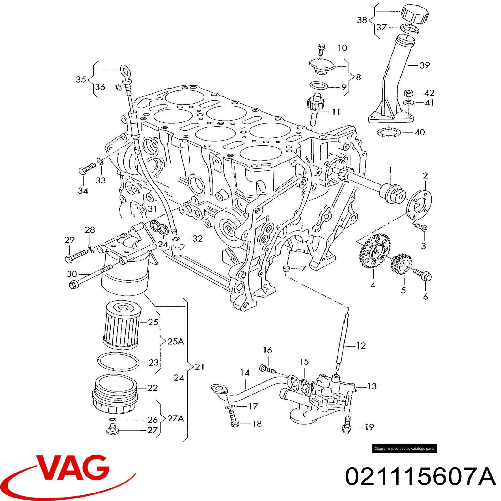 Щуп-індикатор рівня масла в двигуні VAG 021115607A ціна, від 10.92 USD
