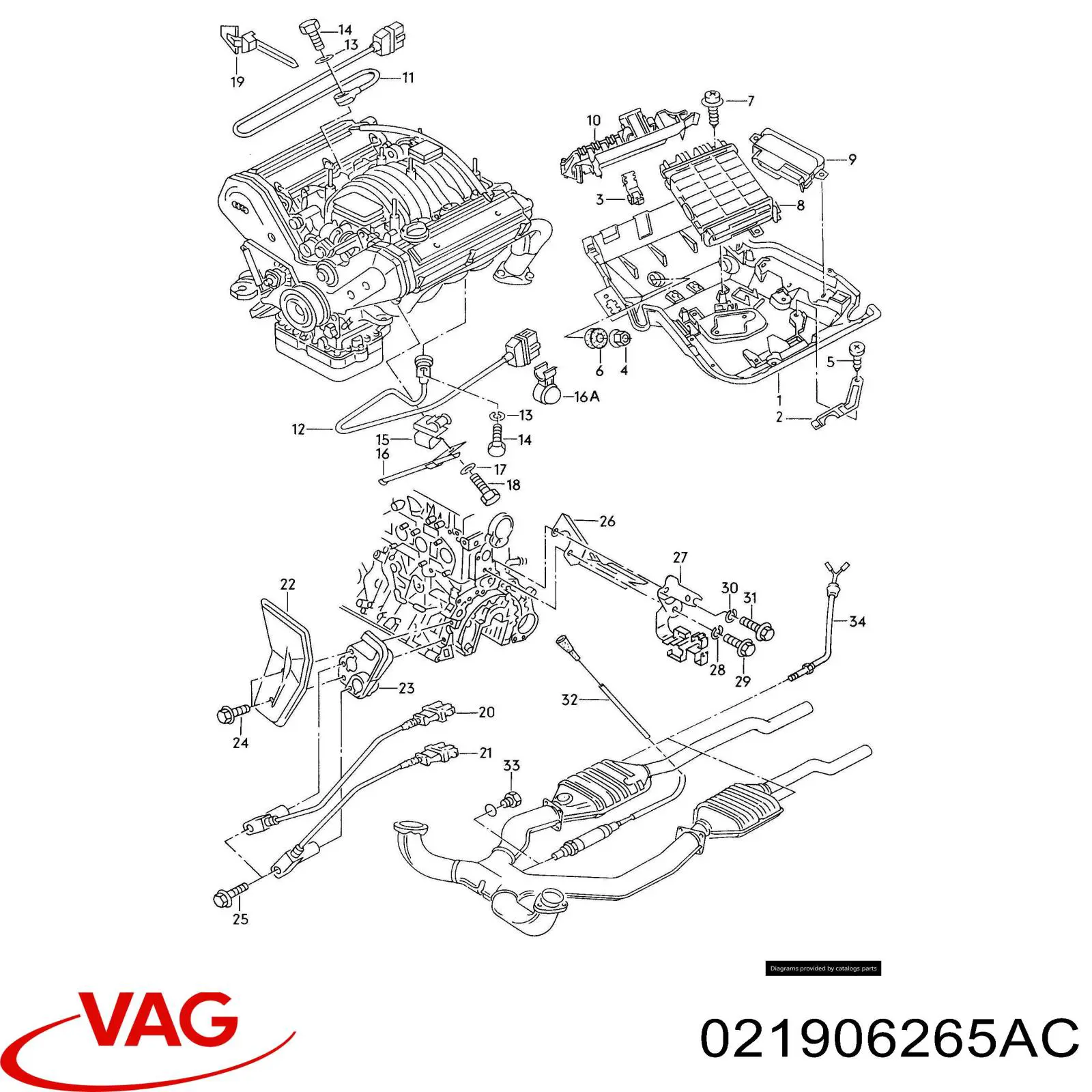 Лямбда-датчик VAG 021906265AC