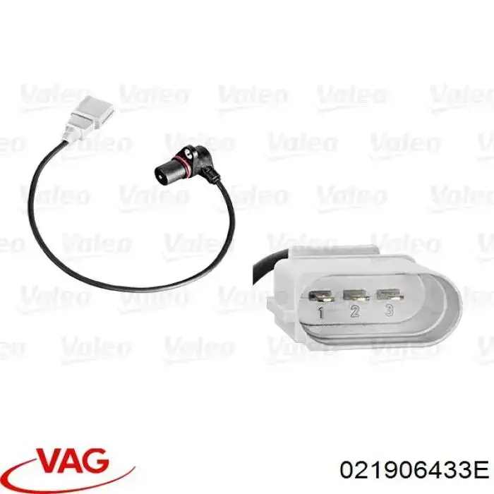 Датчик обертів колінвалу VAG 021906433E ціна, від 23.88 USD