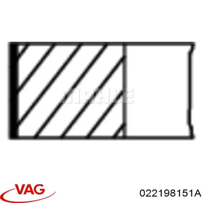 Кільця поршневі на 1 циліндр, STD. VAG 022198151A ціна, від 10.92 USD
