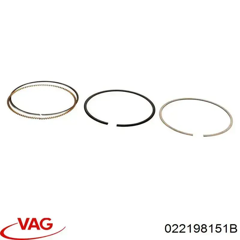 Кільця поршневі на 1 циліндр, STD. VAG 022198151B ціна, від 11.77 USD