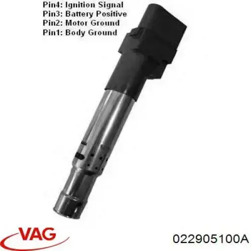 Котушка запалювання 022905100A VAG