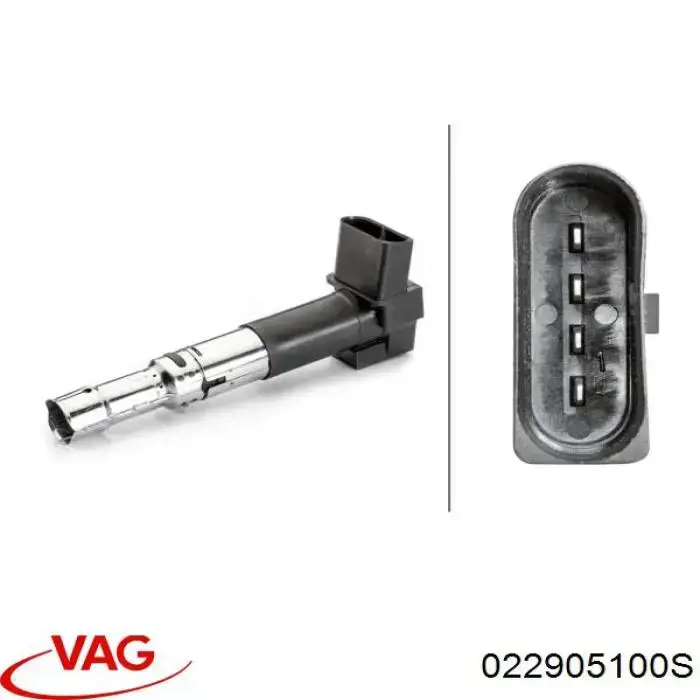 Котушка запалювання 022905100S VAG