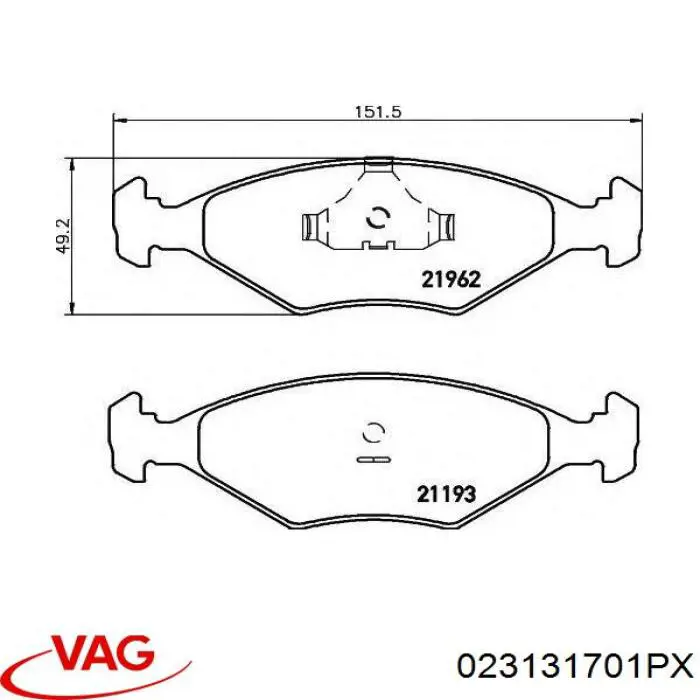 Купити 023131701PX VAG Перетворювач відпрацьованих газів