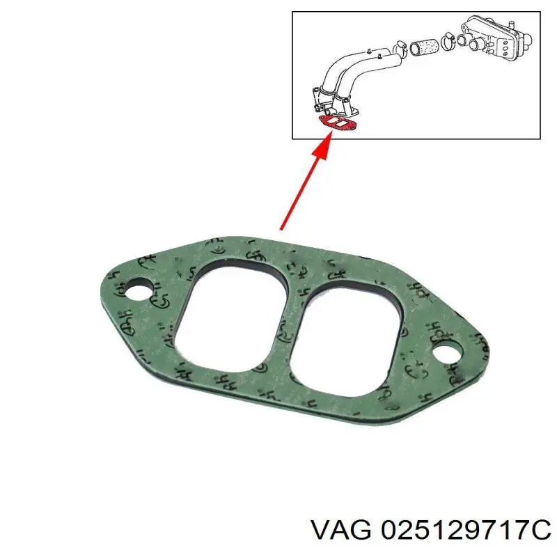 Прокладка впускного колектора VAG 025129717C ціна, від 0.64 USD