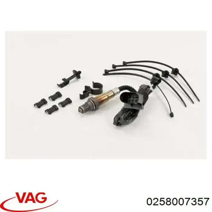 Купити 0258007357 VAG Лямбда-зонд, датчик кисню до каталізатора, лівий