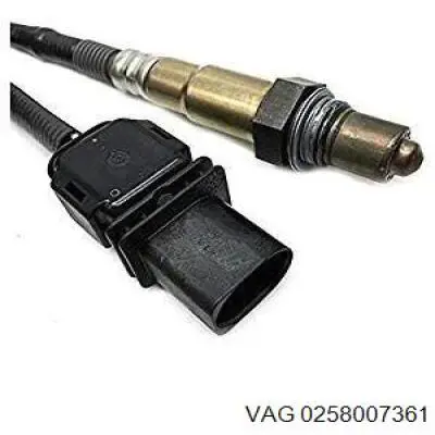 Лямбда-зонд, датчик кисню до каталізатора, лівий 0258007361 VAG