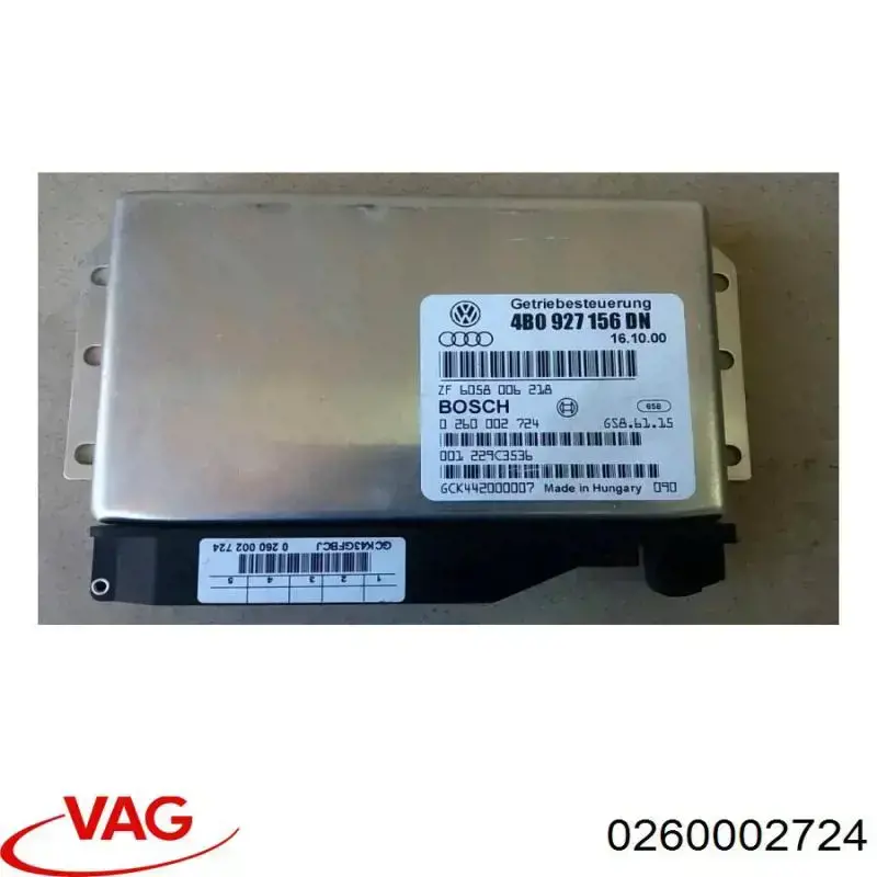  VAG 0260002724 ціна, від 82.00 USD