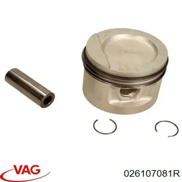 026107081R VAG поршень в комплекті на 1 циліндр, 2-й ремонт (+0,50)