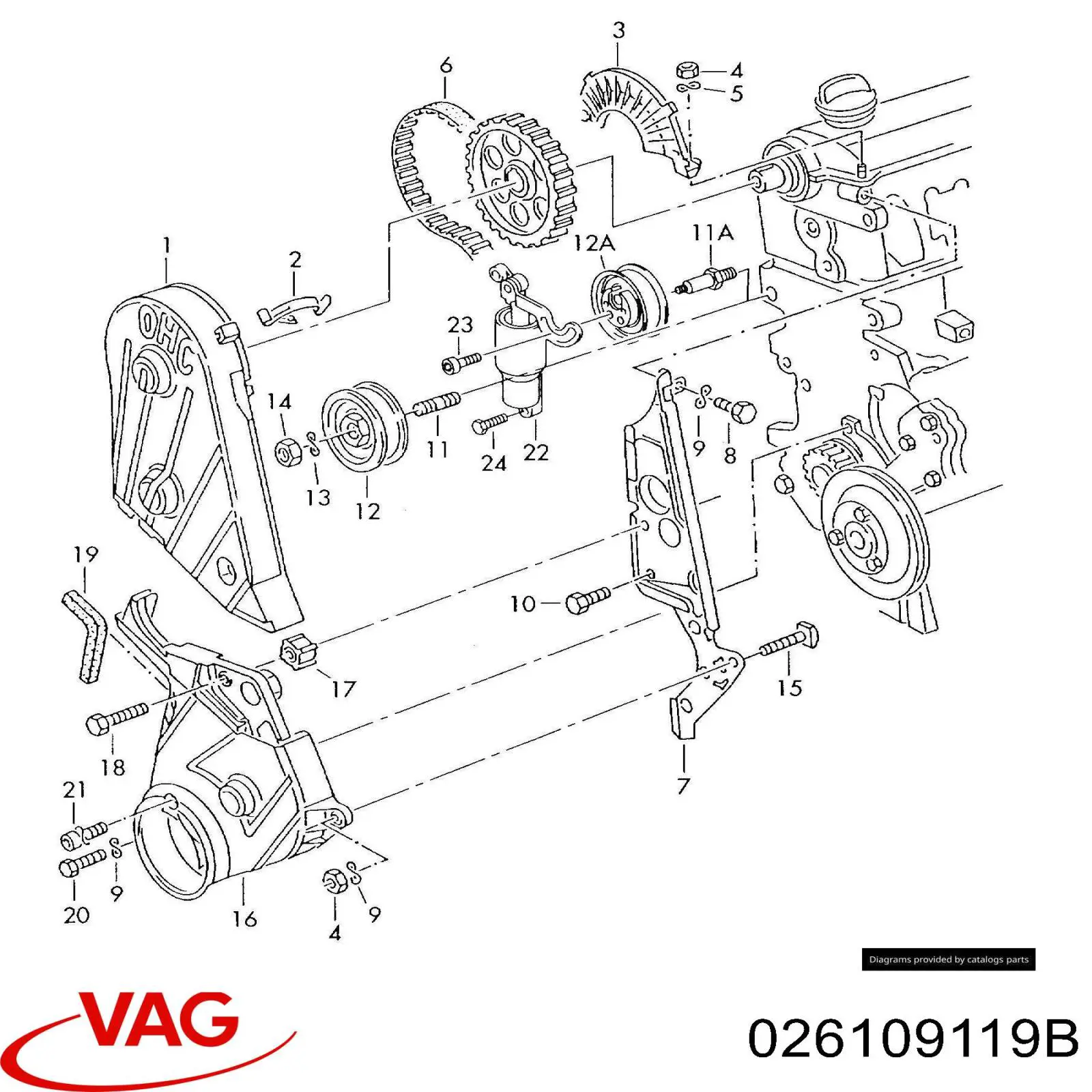 ГРМ ремінь VAG 026109119B