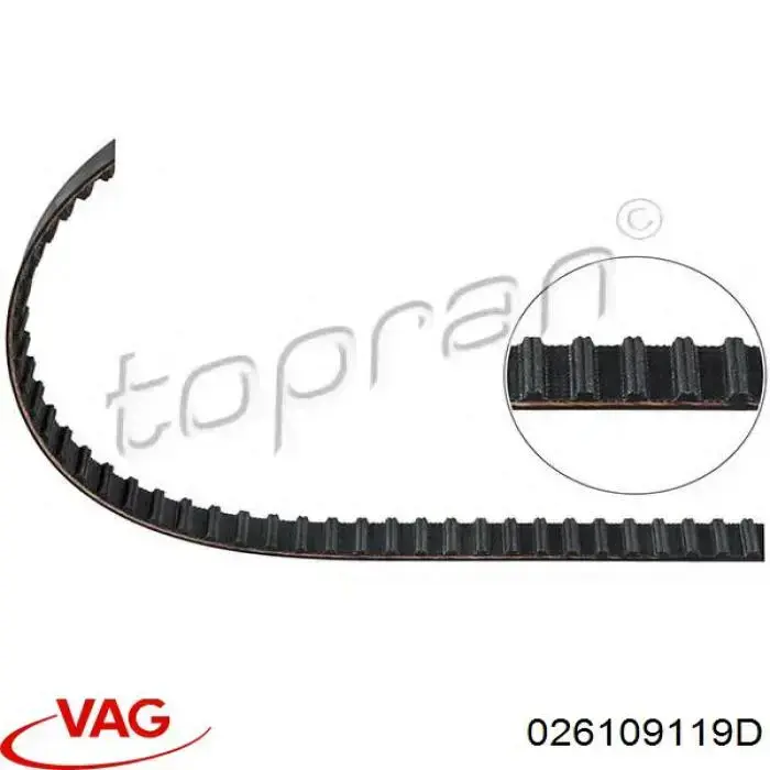 Зубчастий ремінь VAG 026109119D ціна, від 11.12 USD