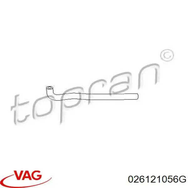 Шланг/патрубок системи охолодження VAG 026121056G ціна, від 2.87 USD