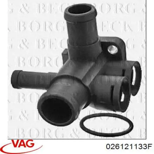 Купити 026121133F VAG Фланець системи охолодження (трійник)