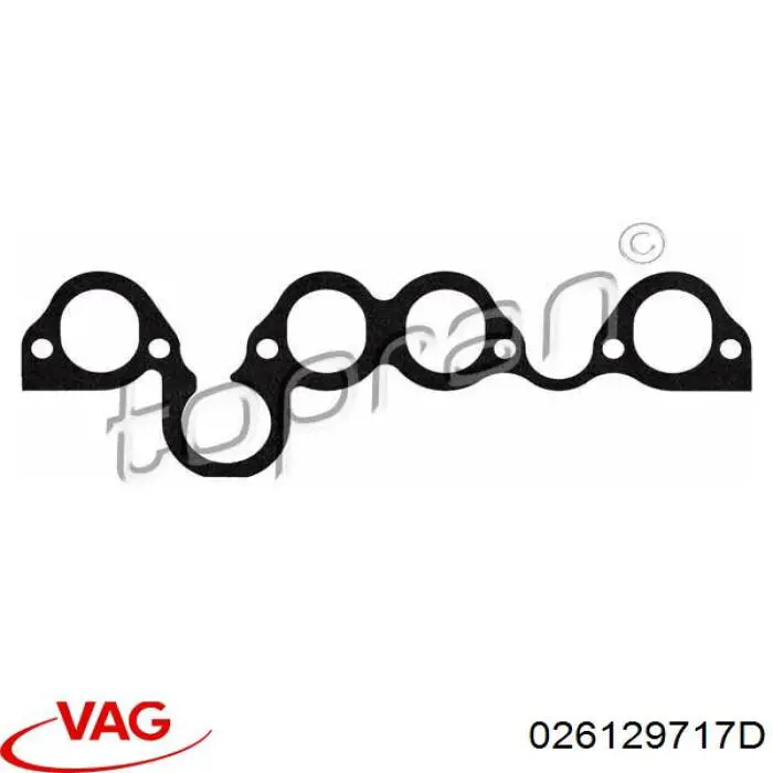 Купити 026129717D VAG Прокладка впускного колектора