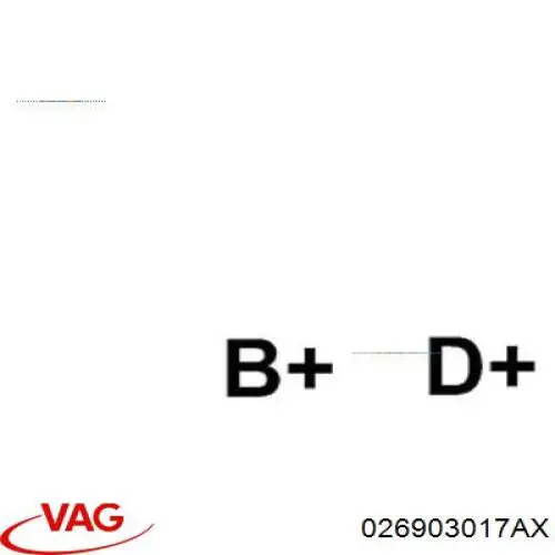 Генератор VAG 026903017AX ціна, від 126.49 USD