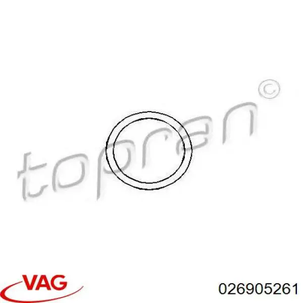 Кільце ущільнювача трамблера VAG 026905261 ціна, від 1.52 USD