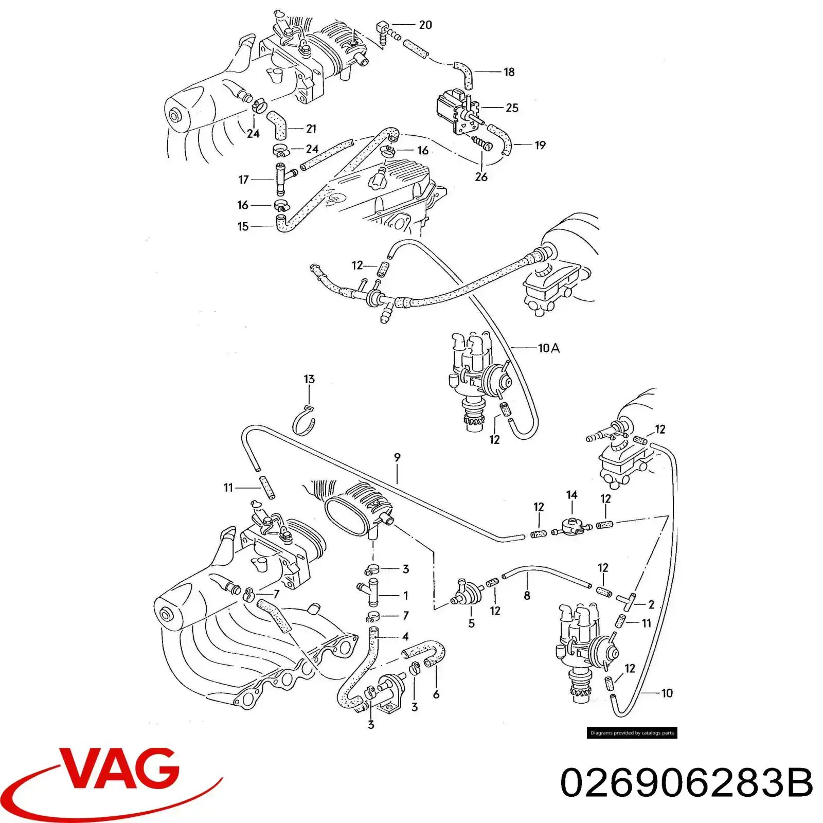 026906283B VAG Клапан перетворювач тиску наддуву (соленоїд)