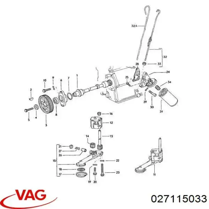  VAG 027115033 ціна, від 4.23 USD
