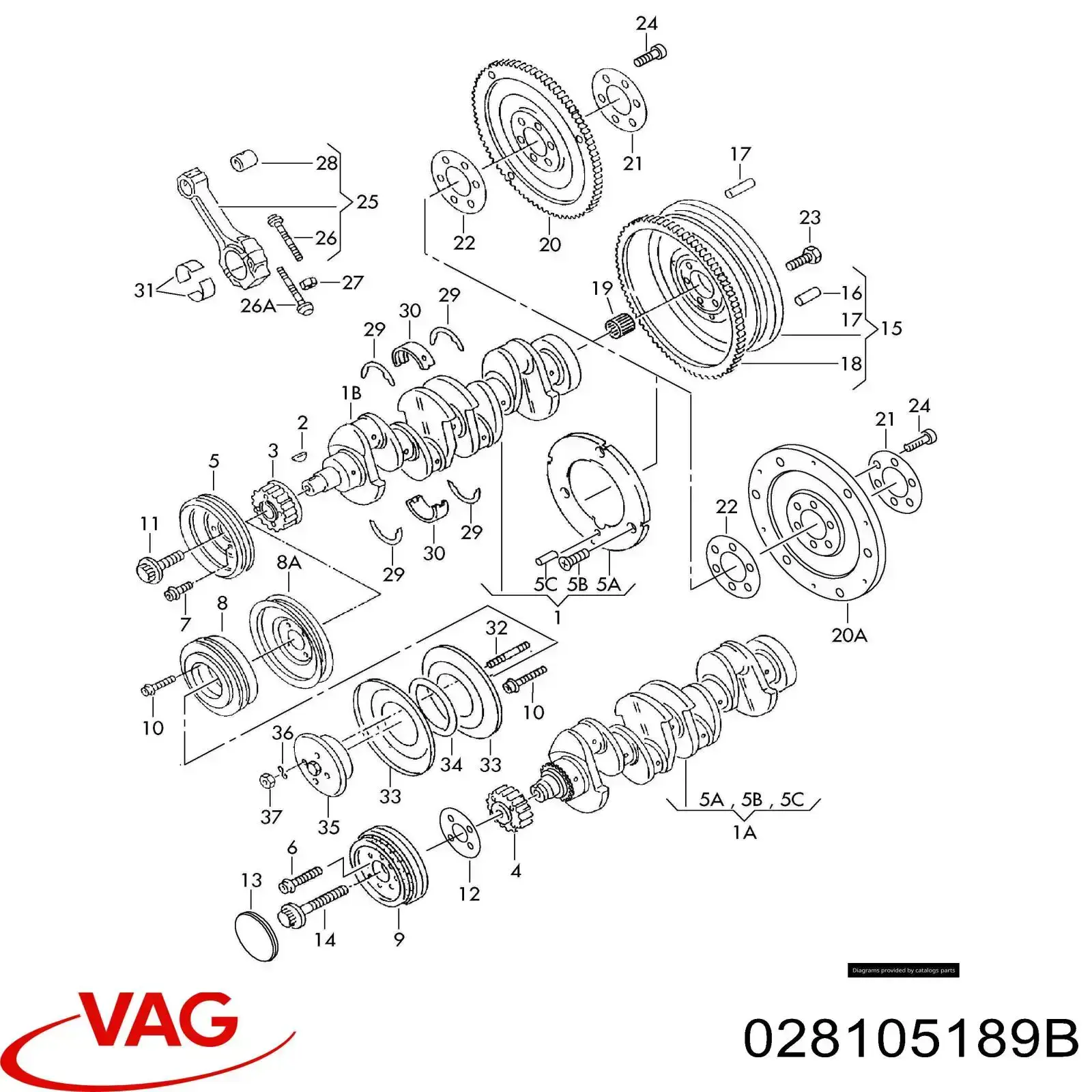  VAG 028105189B ціна, від 36.61 USD