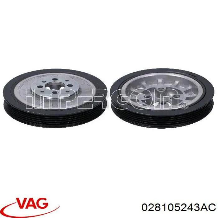 Шків колінвала 028105243AC VAG