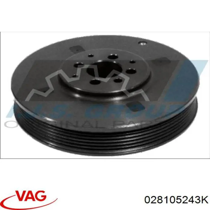Шків колінвала (демпфер ) VAG 028105243K ціна, від 43.75 USD