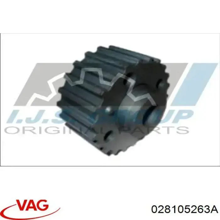 Зірка-шестерня приводу коленвалу двигуна VAG 028105263A ціна, від 12.67 USD
