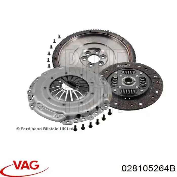 Комплект зчеплення (3 частини) VAG 028105264B ціна, від 177.50 USD