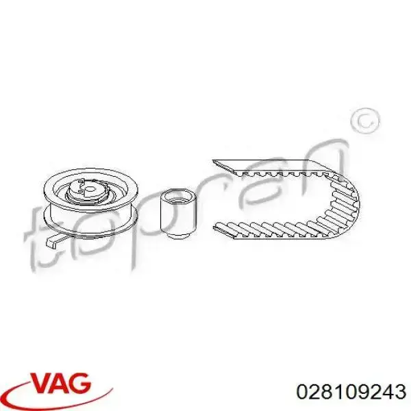 Купити 028109243 VAG Натяжний ролик