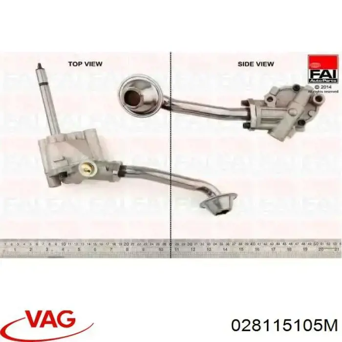 Помпа масляна VAG 028115105M ціна, від 29.36 USD