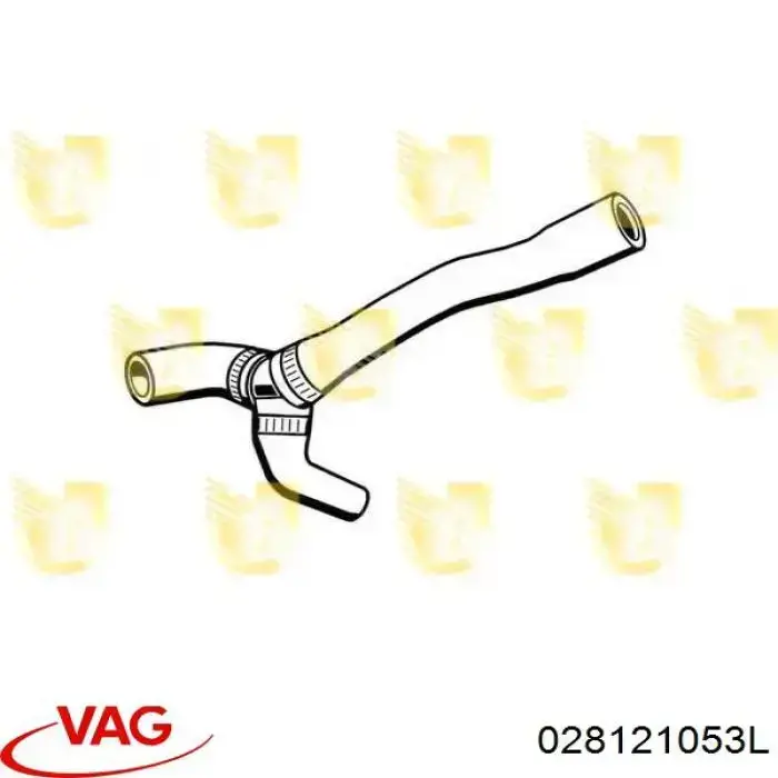 Шланг/патрубок водяного насосу, приймальний VAG 028121053L ціна, від 14.30 USD