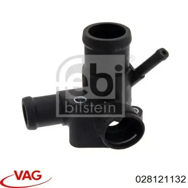 Фланець системи охолодження (трійник) VAG 028121132 ціна, від 3.21 USD