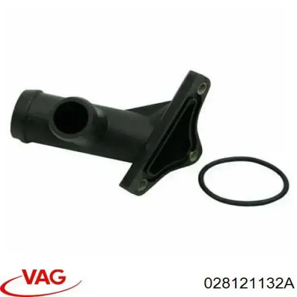 Фланець системи охолодження (трійник) VAG 028121132A ціна, від 4.23 USD
