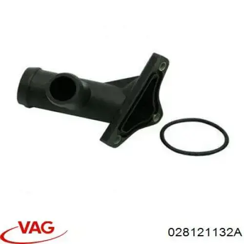 Фланець системи охолодження (трійник) 028121132A VAG