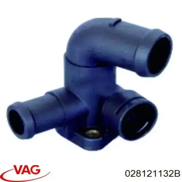 Фланець системи охолодження (трійник) VAG 028121132B ціна, від 2.80 USD