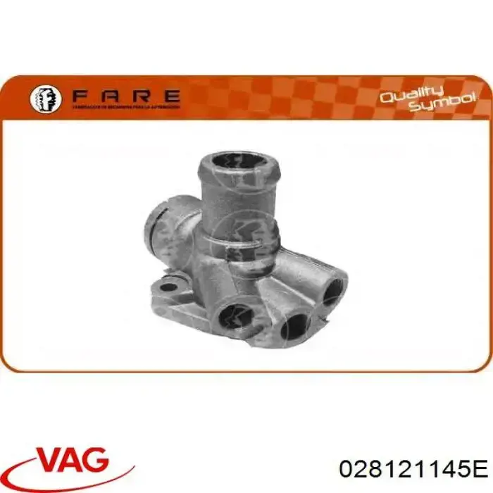 Фланець системи охолодження (трійник) VAG 028121145E ціна, від 19.00 USD